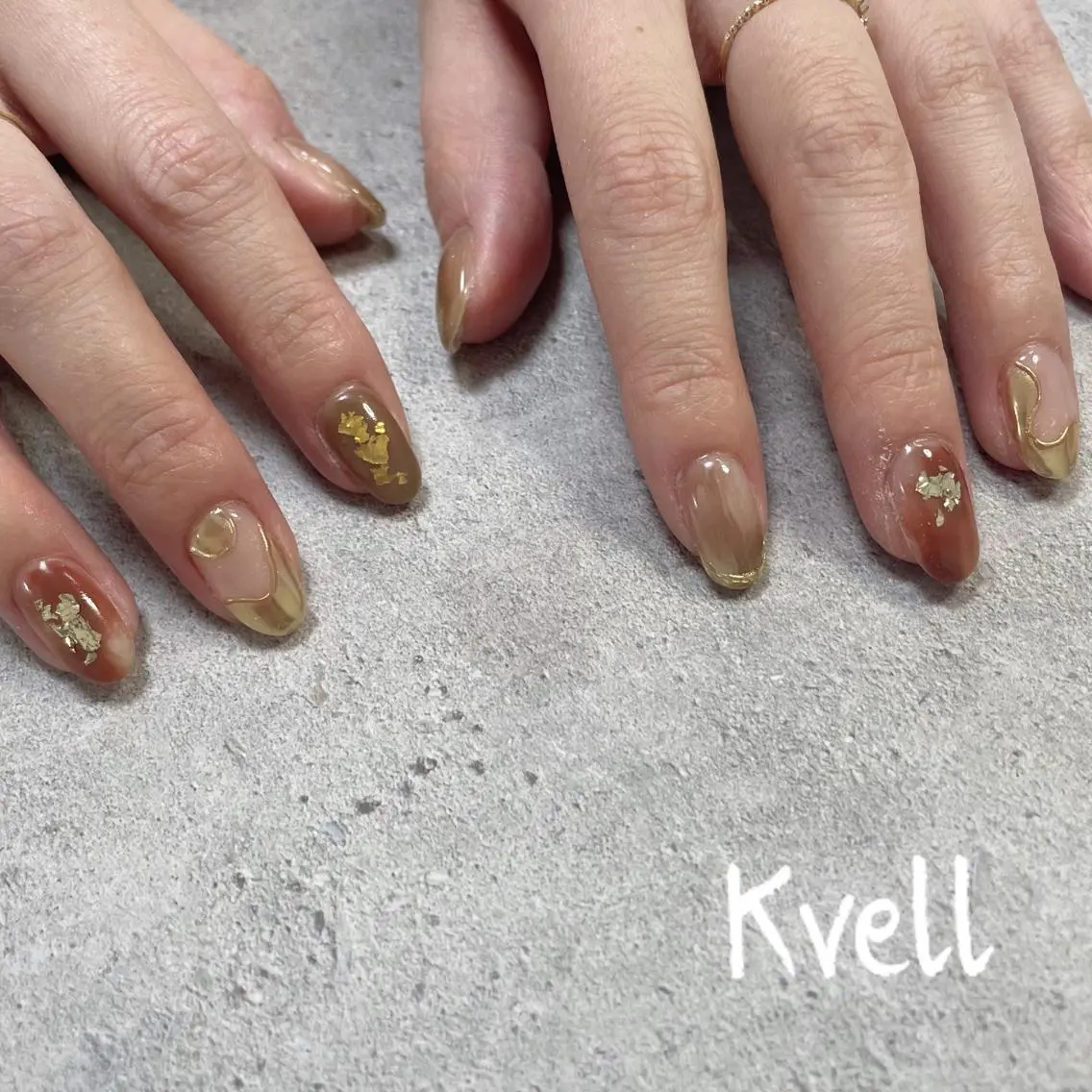 ネイル ニュアンスネイル ハンドネイル nailsalon Kvellのネイルデザイン
