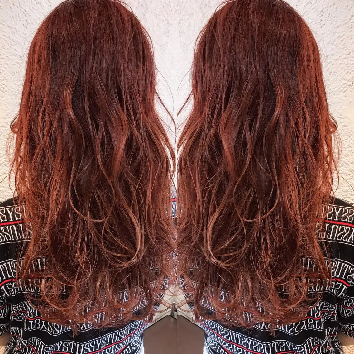 ロング カラー シールエクステ⭐️ オオミタクヤのヘアスタイル