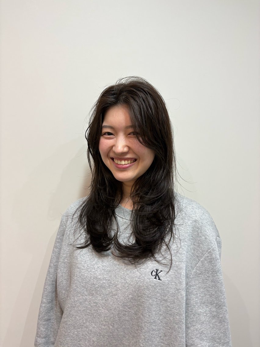 セミロング カット ヘアカラー トリートメント yuika .のヘアスタイル