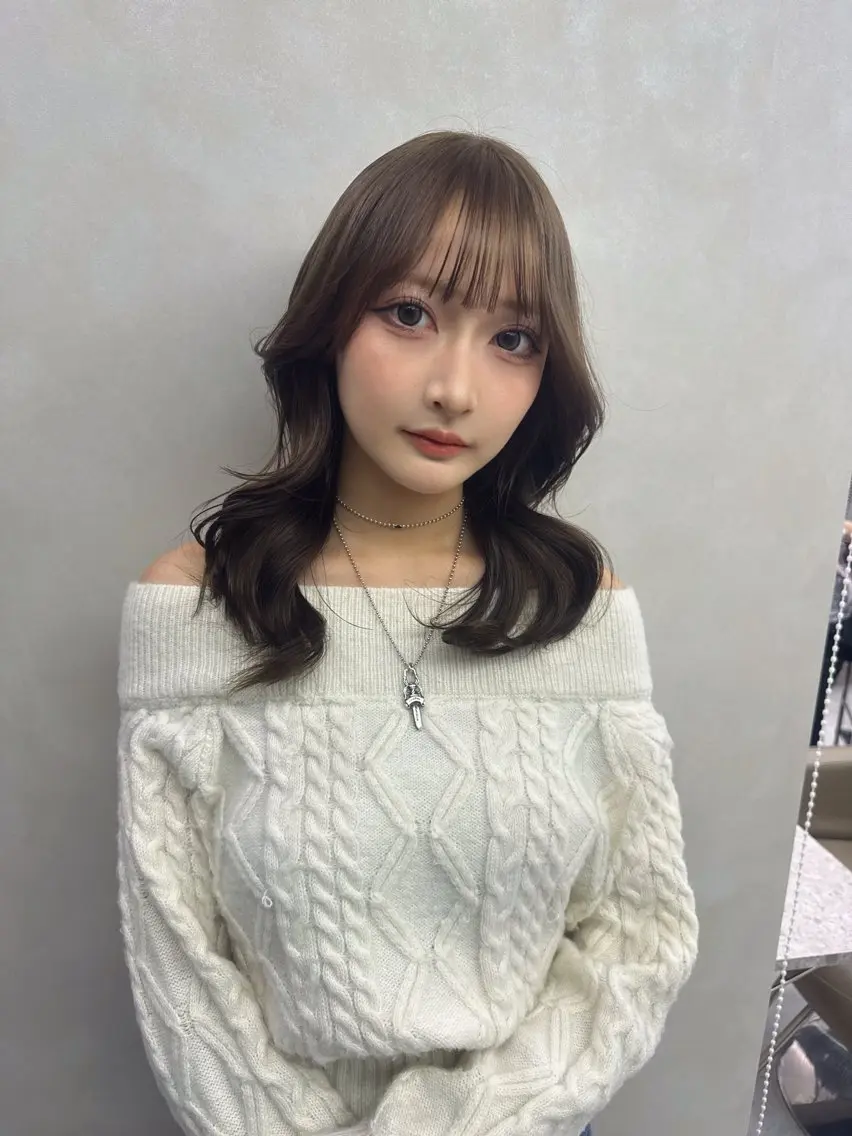 ミディアム カラー 店長 小池アキトのヘアスタイル