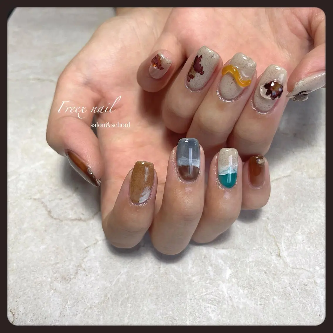 ネイル ハンドネイル フットネイル freex nail /ニュアンス/個性派のネイルデザイン