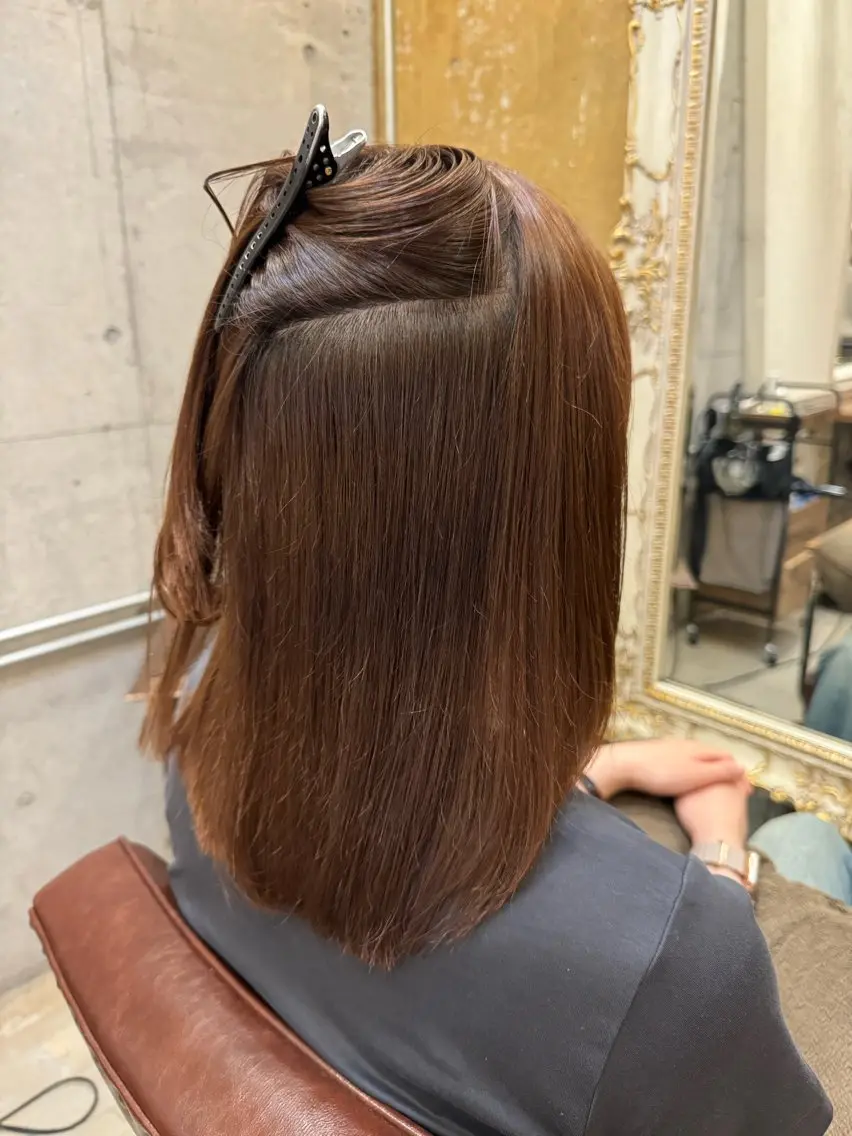 ミディアム ＆-HAIR佐藤 ゆいモデル募集中のヘアスタイル