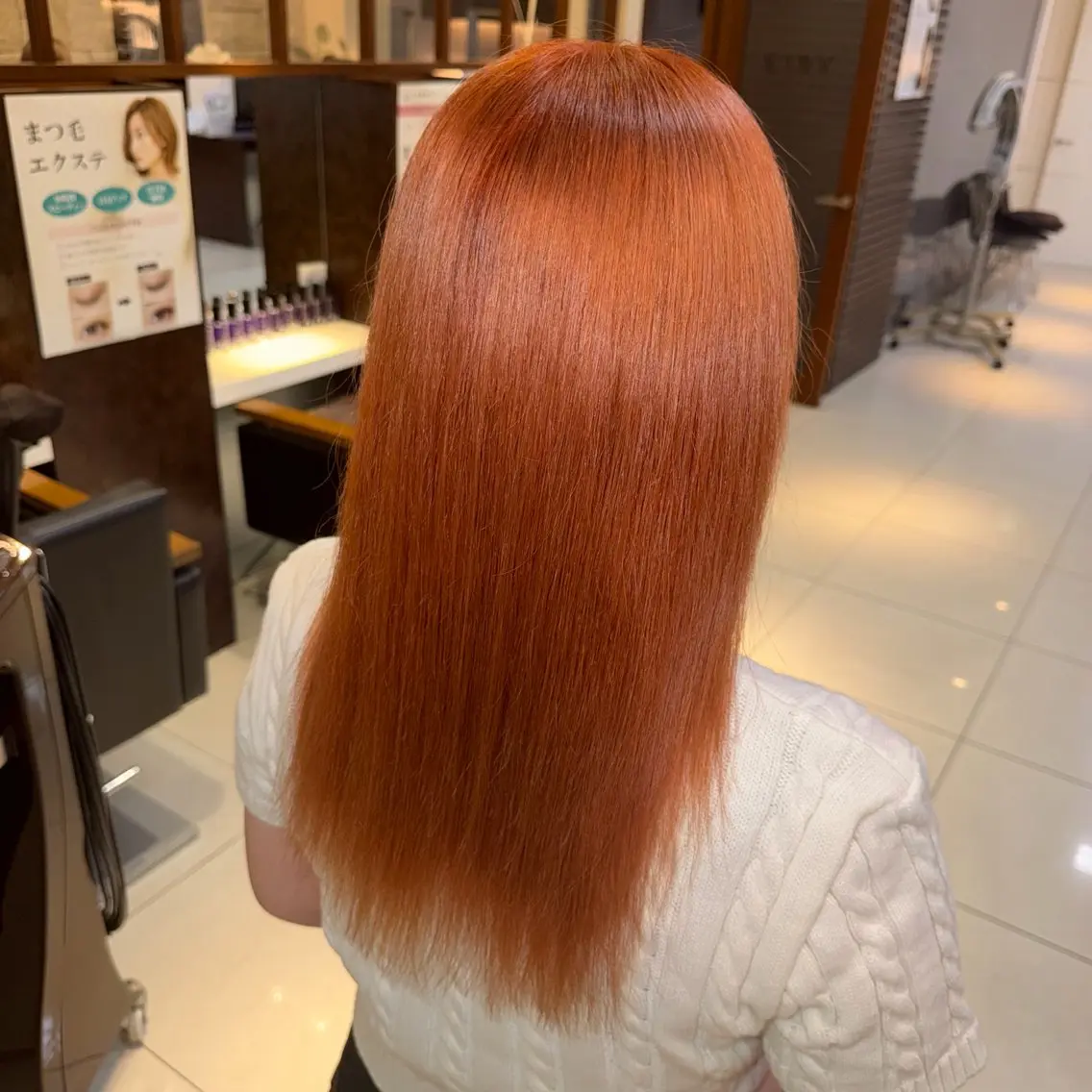 ロング ヘアカラー ゆあ🤎暖色系🍊 ミルクティー🥛⭐️のヘアスタイル