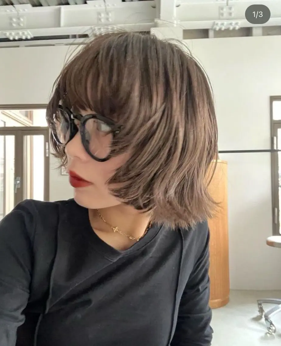 ショート ぱつっとボブ/ ボブ特化/タッセルのヘアスタイル