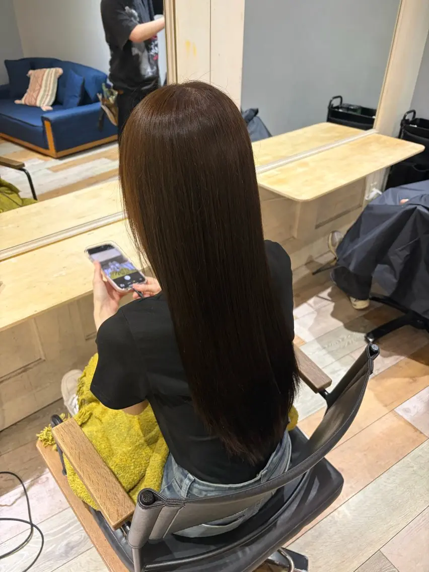 ロング ヘアカラー トリートメント 💜🦋 COCONA🦋💜のヘアスタイル