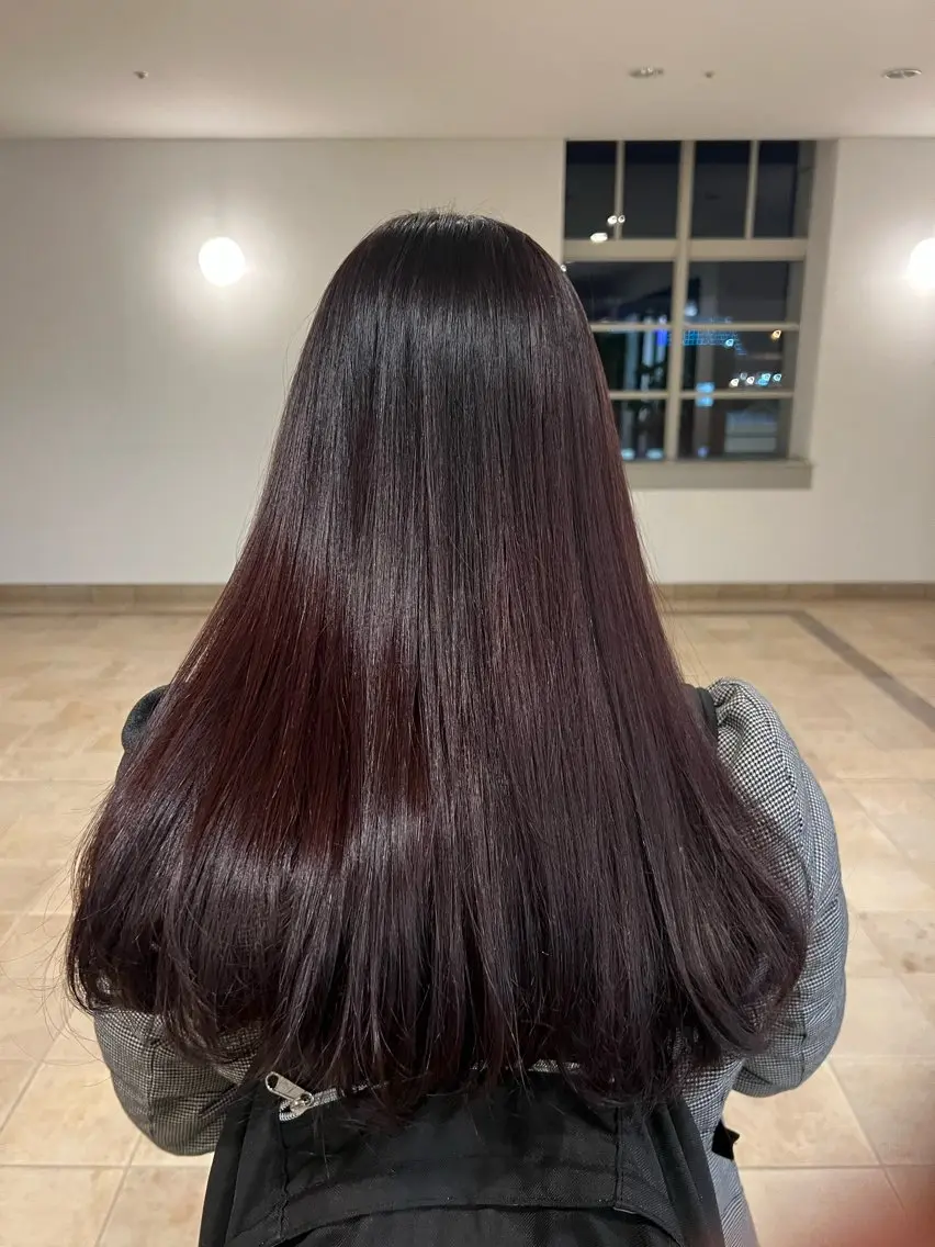 ロング カラー ブラウンカラー レッドカラー BEAUTRIUM /ばんどうかりんのヘアスタイル