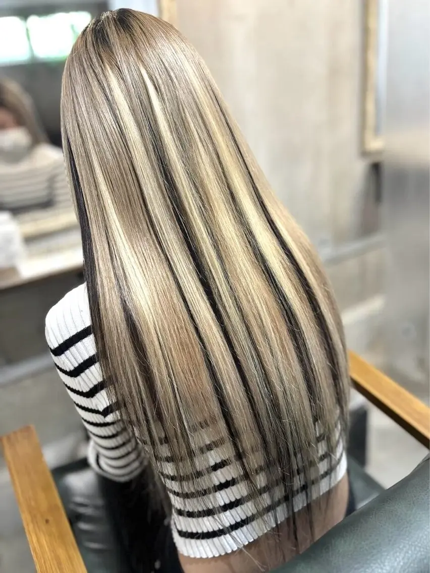 ロング 編み込みエクステ シールエクステ ボブ エクステ 外国人風カラー プルエクステ/ カラー🎀🎀ミレイのヘアスタイル