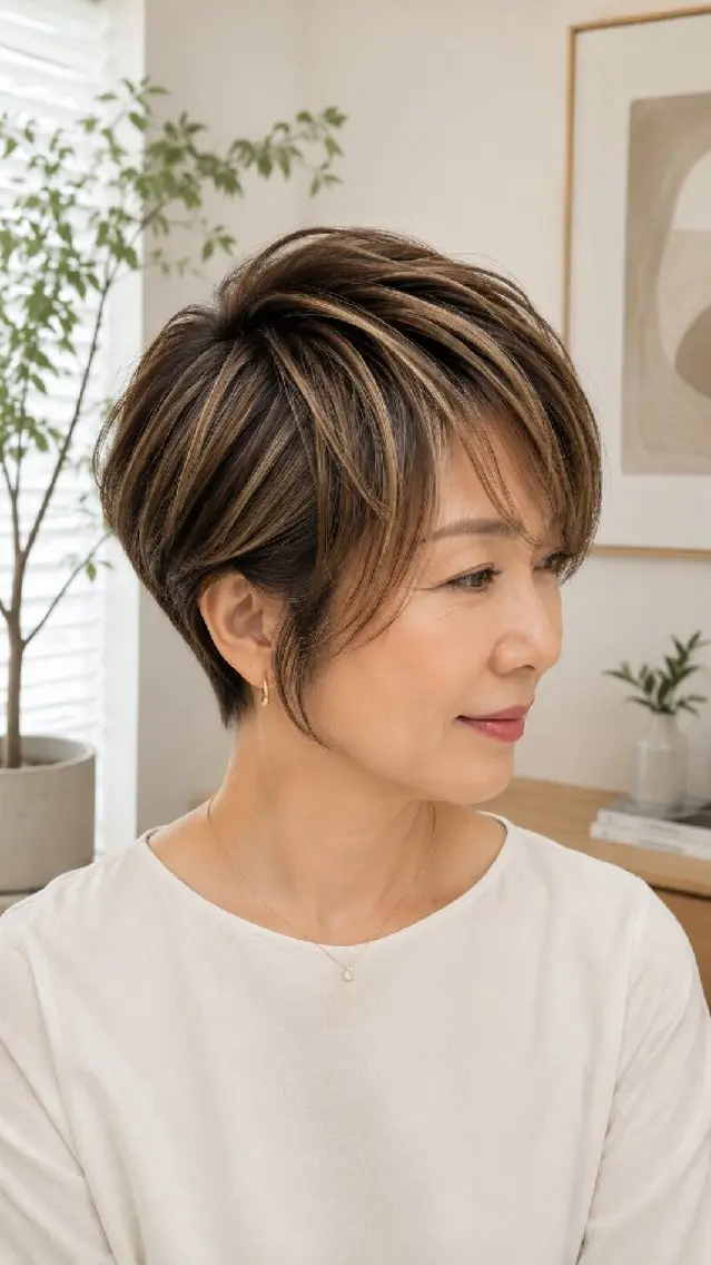 ショート ハイライト 千葉 光春のヘアスタイル