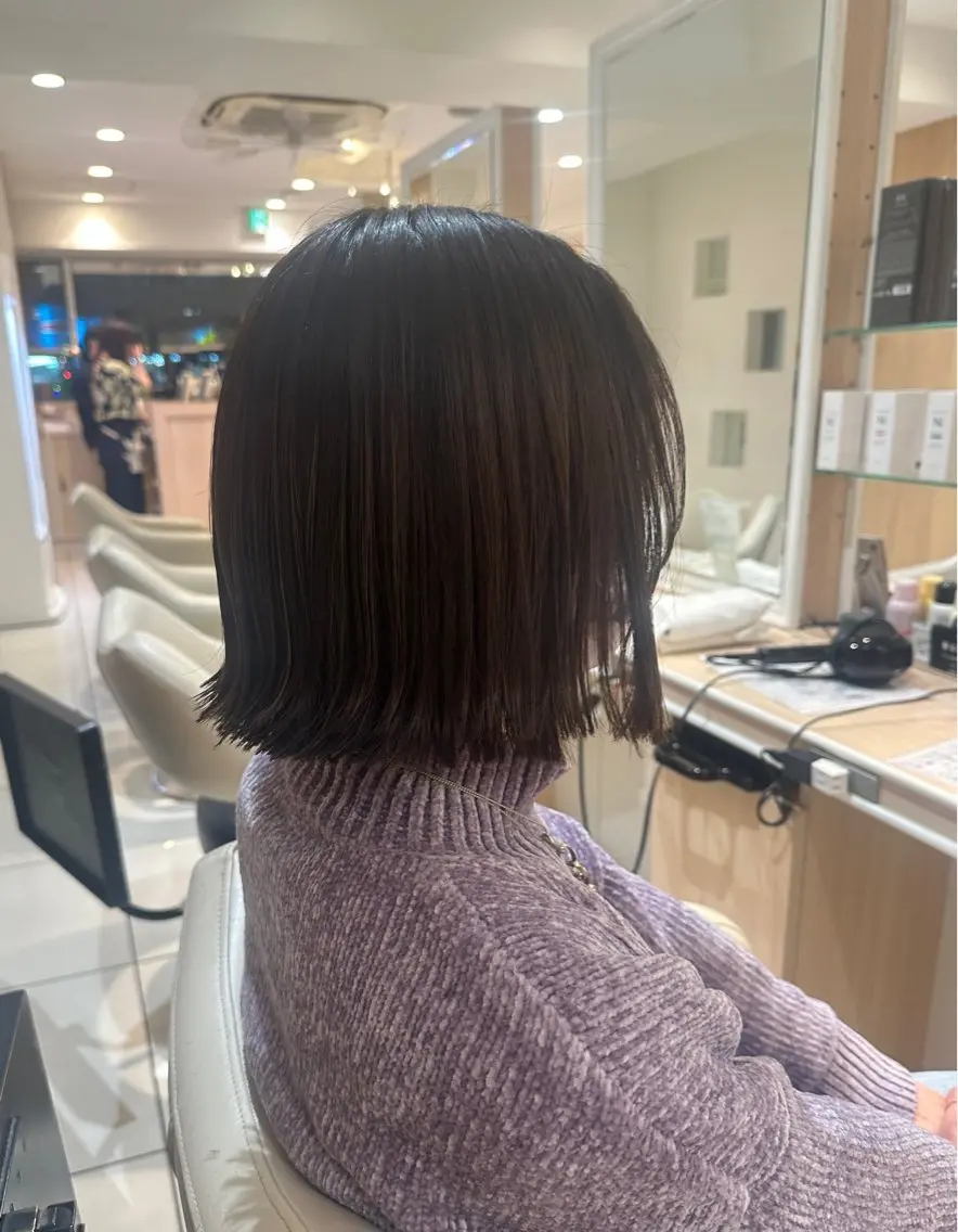 ミディアム カット かとう さやかのヘアスタイル