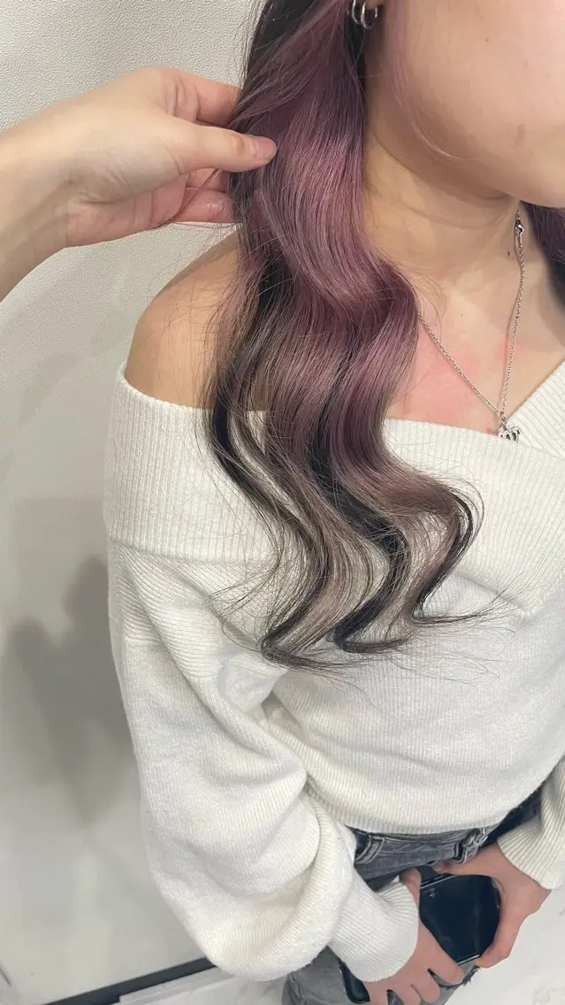 ロング ヘアカラー トリートメント \RINA🐾/ ジェルムのヘアスタイル