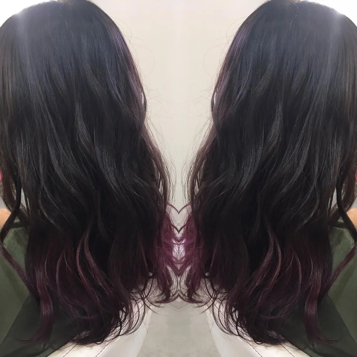 セミロング ロング カラー 髪質改善 中川 翔のヘアスタイル