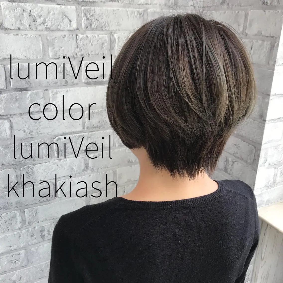 ショート カラー ハンサムショート アッシュ ショートヘア ヘアカラー トリートメント Oopsレイヤー 加藤澄都のヘアスタイル