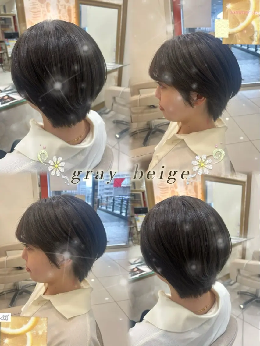 ショート ヘアカラー 美髪縮毛矯正上大岡/ yuzu🌺☪️のヘアスタイル