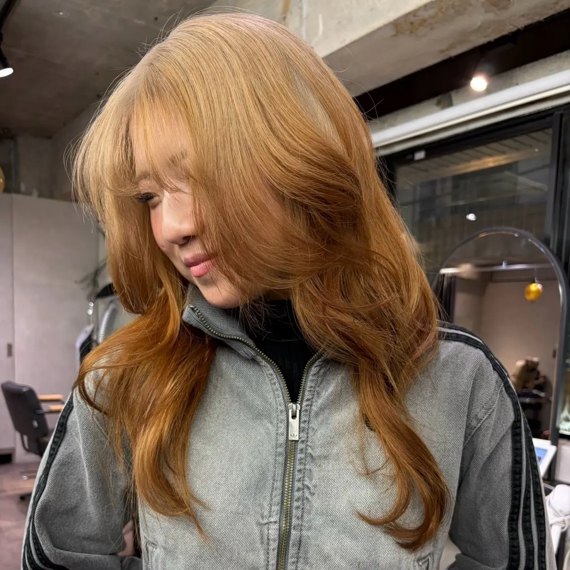 ロング カラー ヘアカラー 透明感カラー🫧🎀 まりなのヘアスタイル