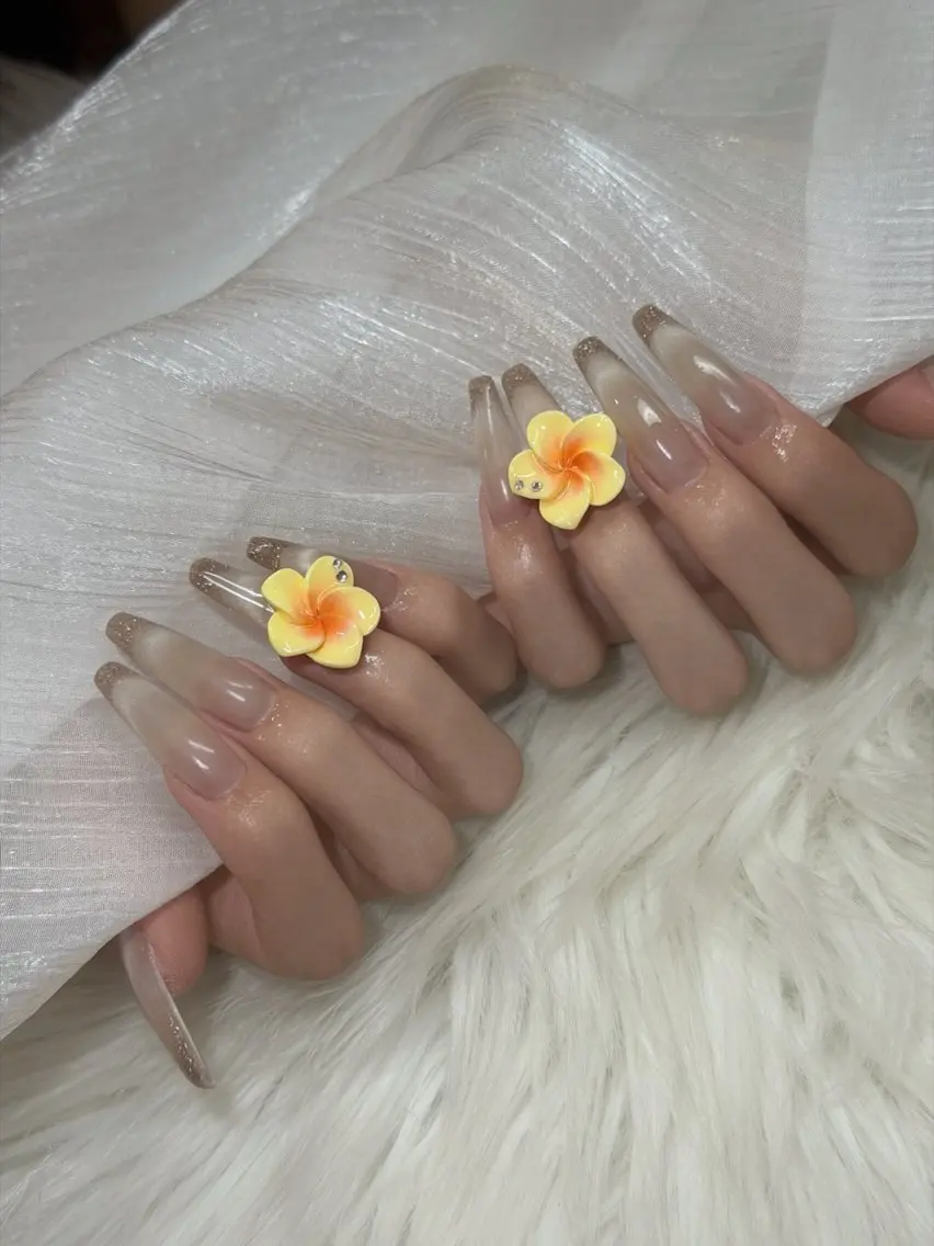 ネイル フラッシュネイル ロングネイル マグネットネイル 夏ネイル icy nail れいあのネイルデザイン