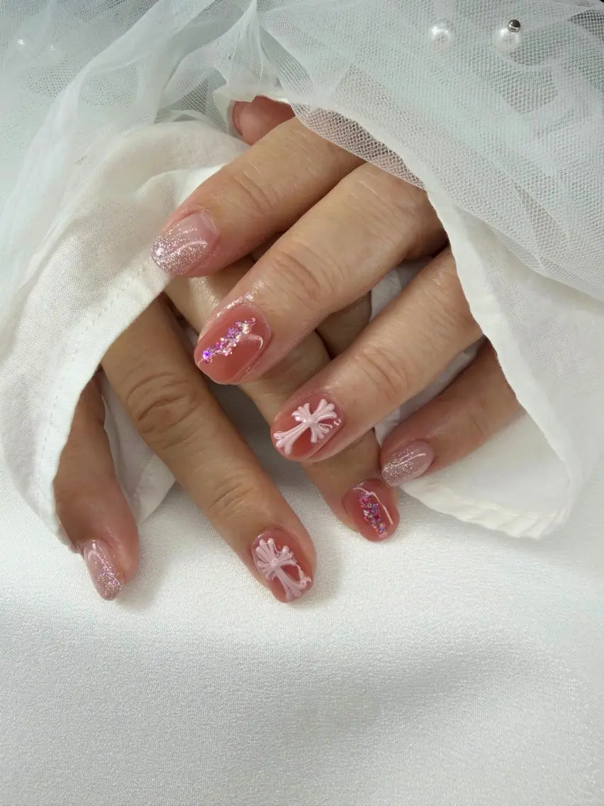 ネイル グラデーション オフィスネイル ピンク ハンドネイル iro+ nailのネイルデザイン