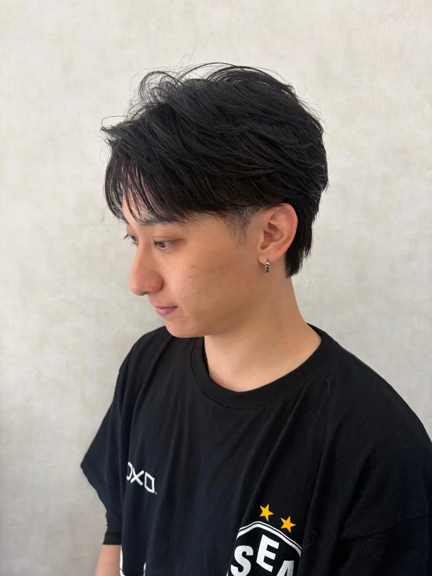 パーマ メンズ カット パーマ &tigre 佐藤秀太のヘアスタイル