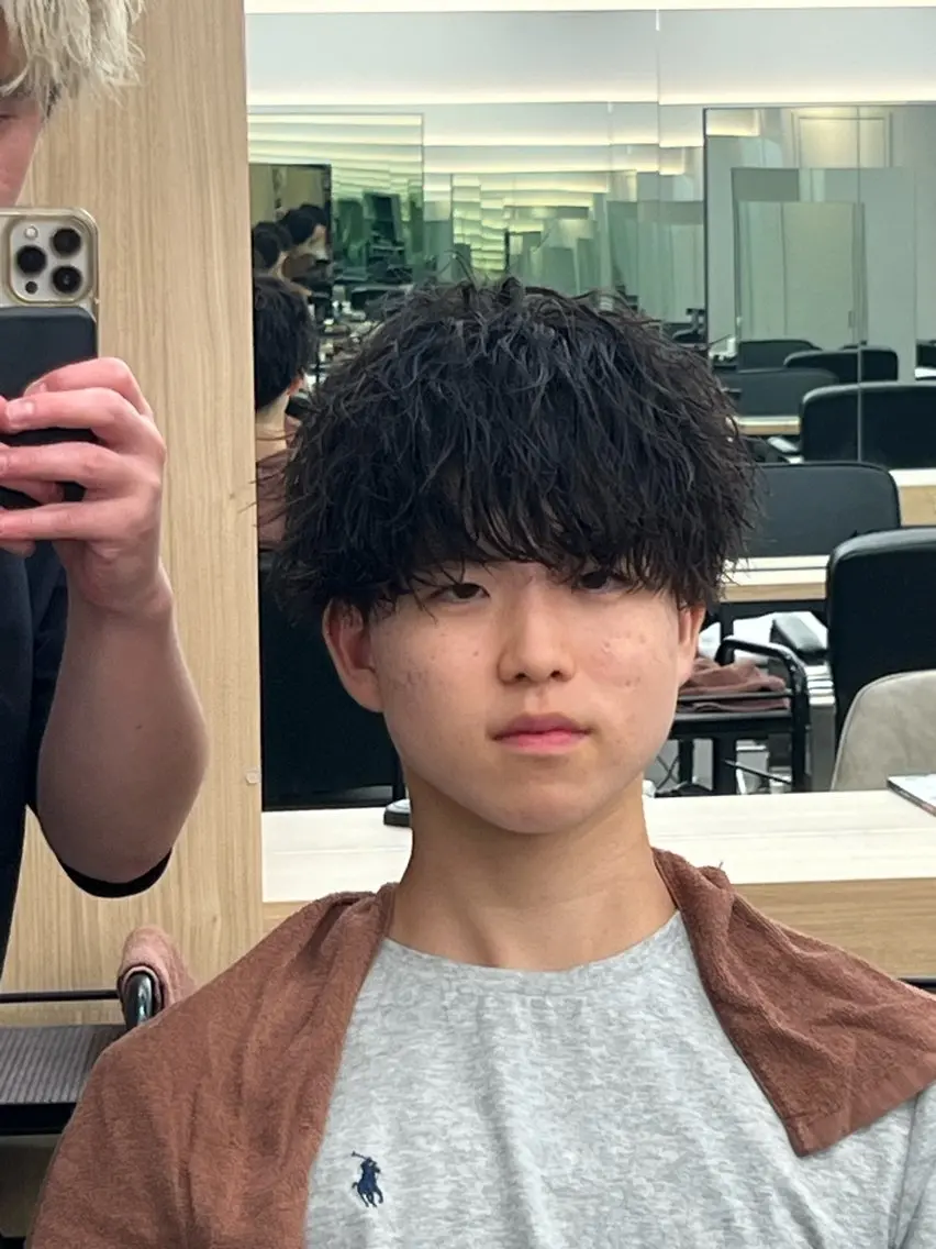 パーマ メンズ カット パーマ メンズ/渋谷/パーマ /りおんのヘアスタイル