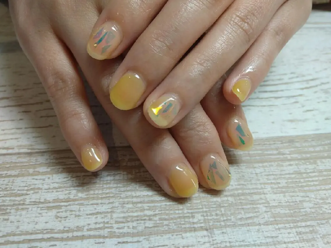 ネイル クリアネイル . SHIORIのネイルデザイン