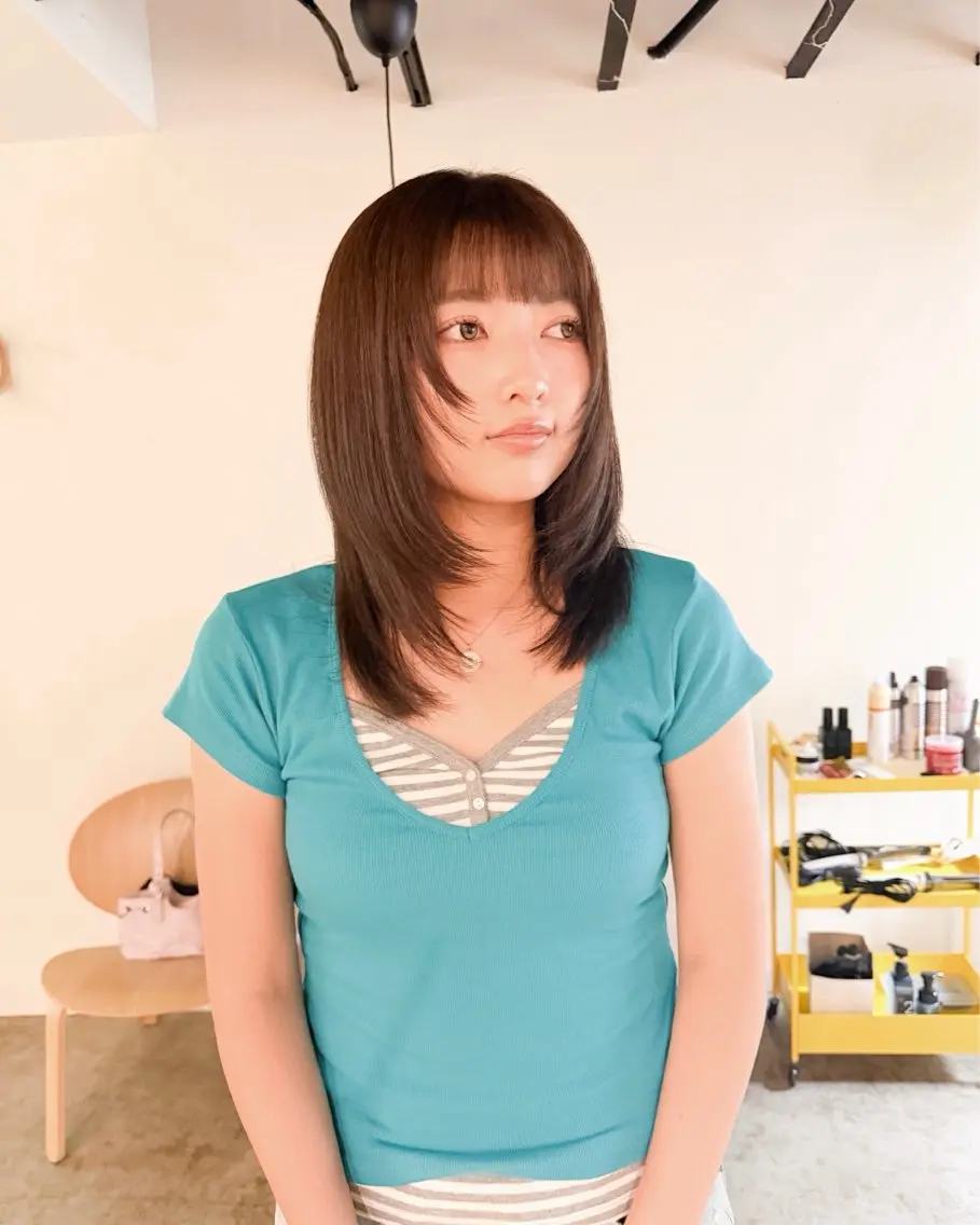 ミディアム カラー カット ヘアカラー トリートメント 板谷みさき /似合わせBobのヘアスタイル