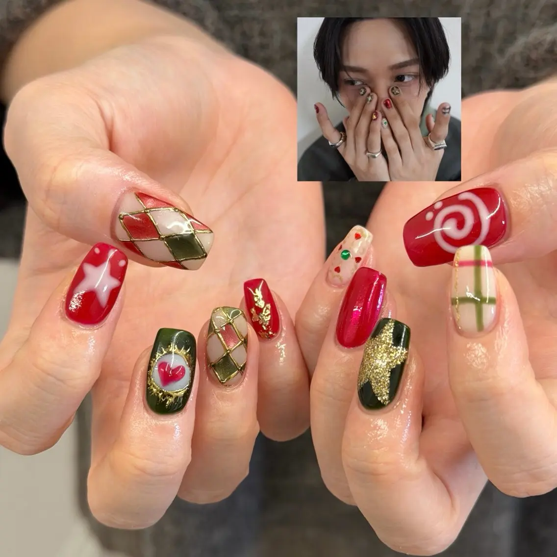 ネイル ジェルネイル マグネットネイル ニュアンスネイル パラジェル リボン ハンドネイル ハンドケア Bana_ Nailのネイルデザイン