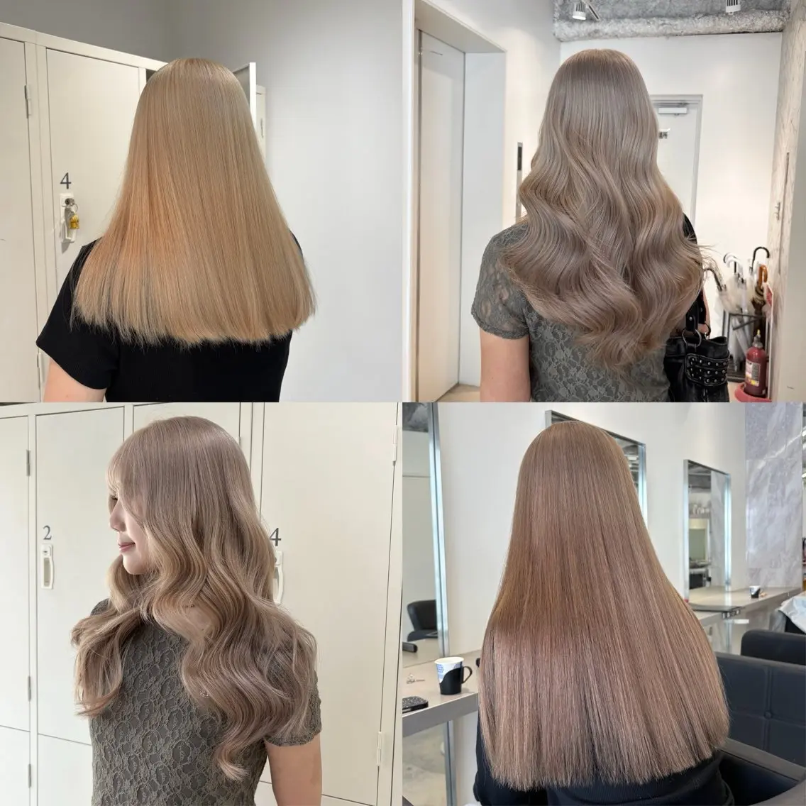 カラー ベージュカラー グレージュ ヘアカラー EIGHT mana 海外グレージュ🥥のヘアスタイル