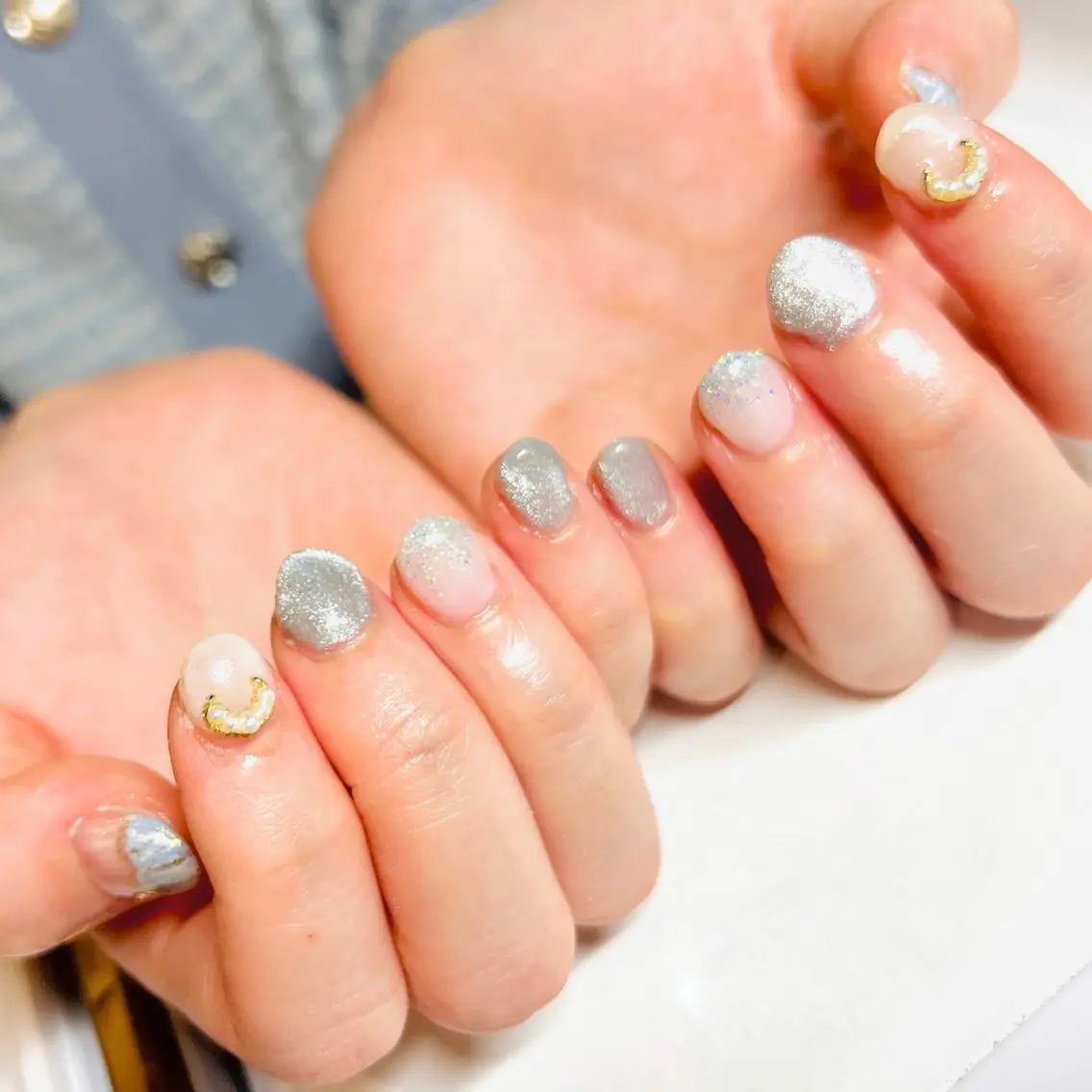 ショート クリスマス ハンドネイル Nail Salon midnightのネイルデザイン