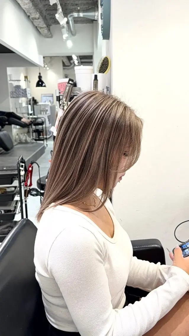 カラー ヘアカラー ciera. アオイ 🦢✯のヘアスタイル