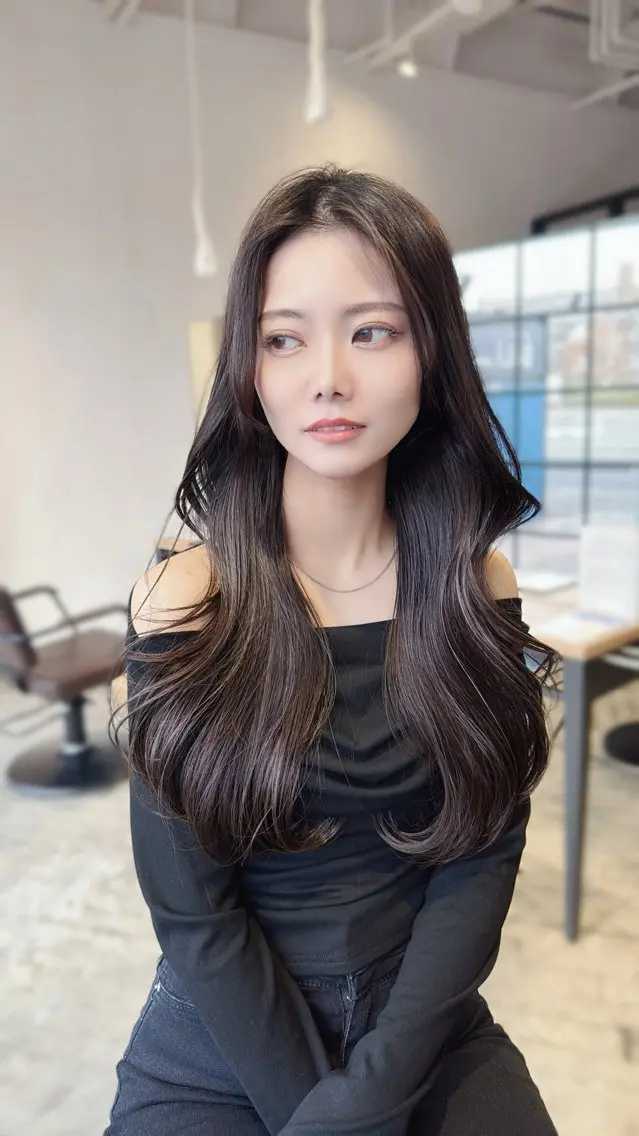 ロング 韓国風ヘア 永田竜一/ 先着モデル募集中のヘアスタイル