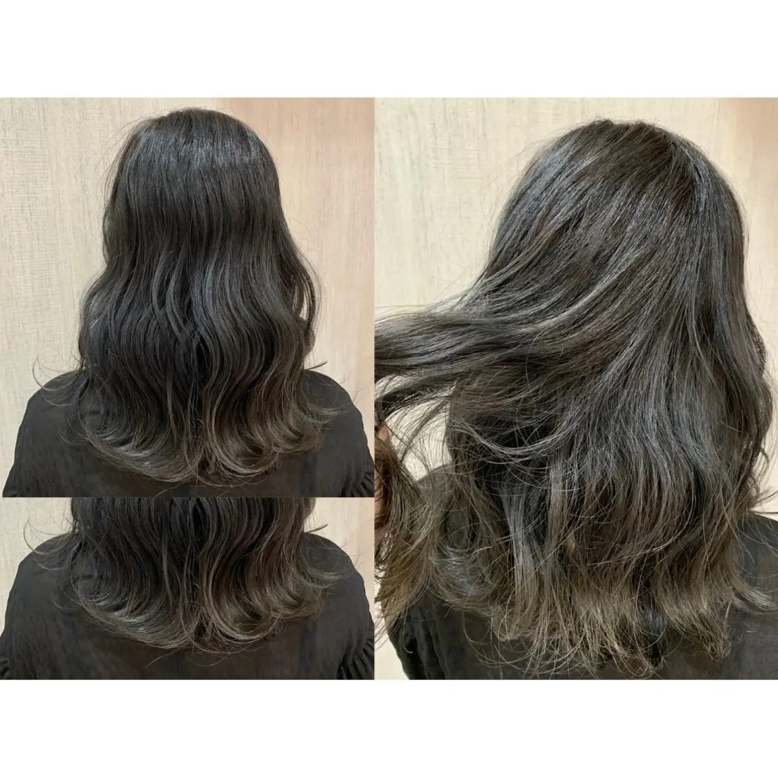 ロング カラー カット ヘアカラー 🫧透け感⋆艶髪💎 山口アヤカのヘアスタイル