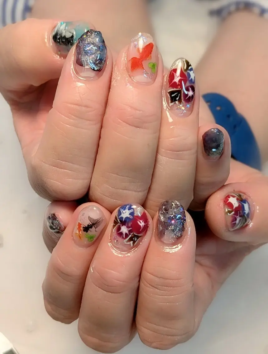 ネイル 夏ネイル m&pPrivate nailsalonのネイルデザイン