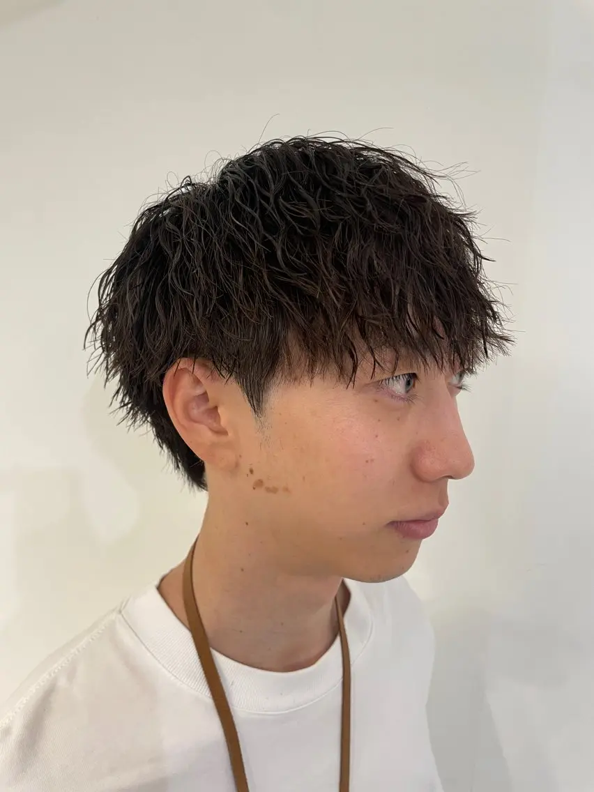 【✂️直毛改善にも◎✂️】メンズカット➕ピンパーマ［短髪/動き感］の写真