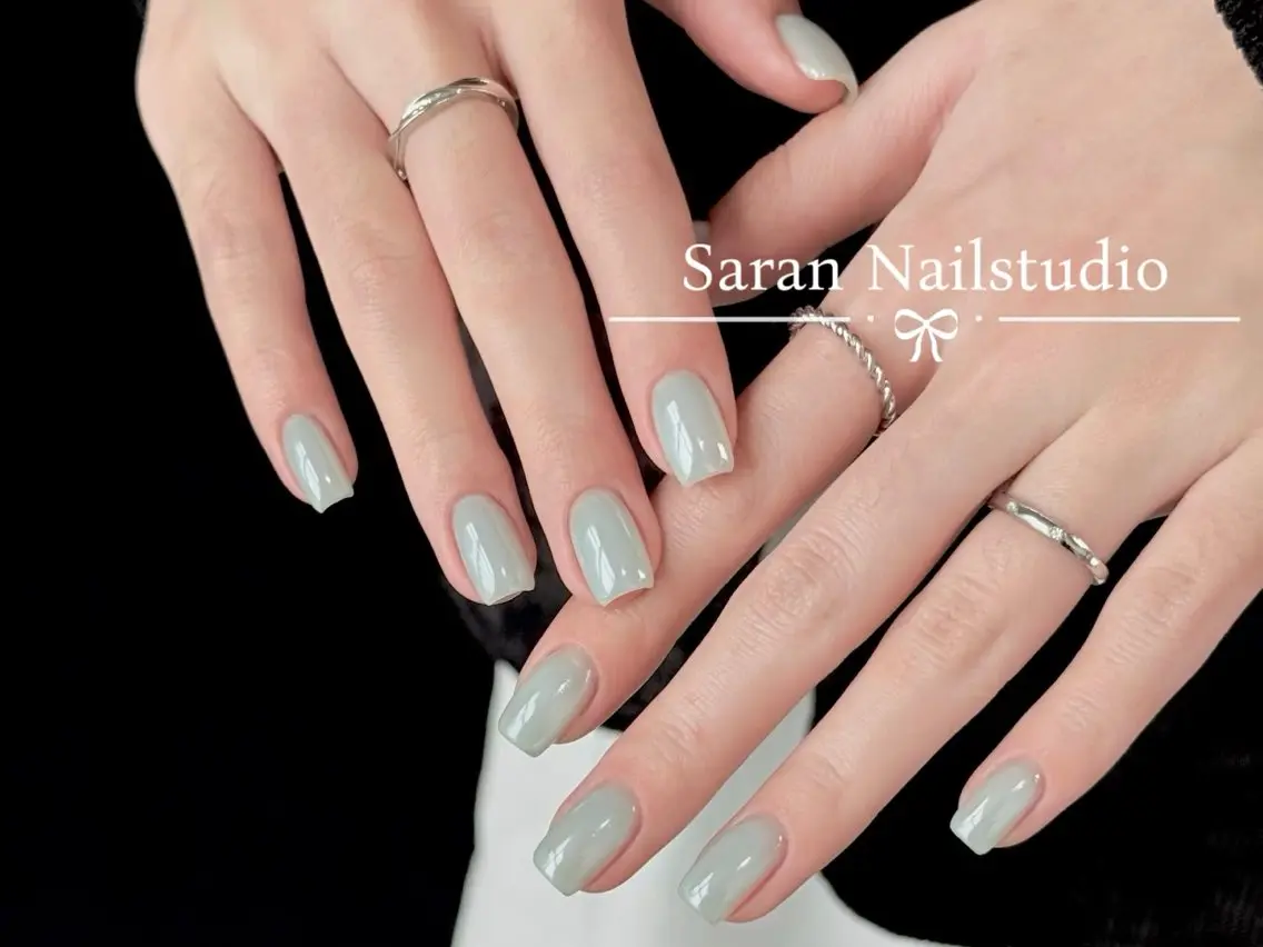 ネイル アートネイル 長さ出し フットネイル ジェルネイル 韓国ネイル Saran Nailstudioのネイルデザイン