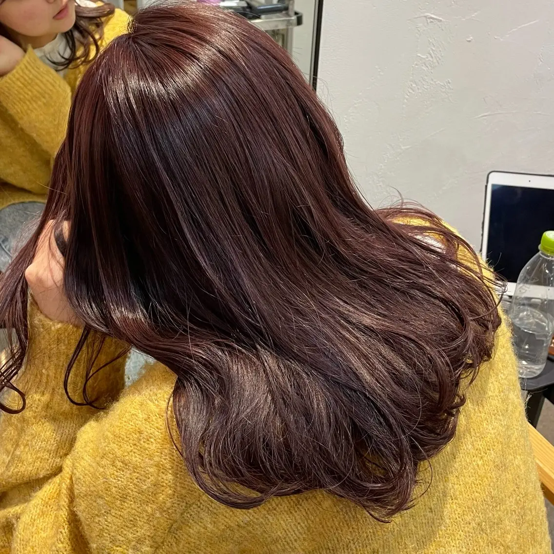 セミロング 盛れる透明感カラー momokaのヘアスタイル