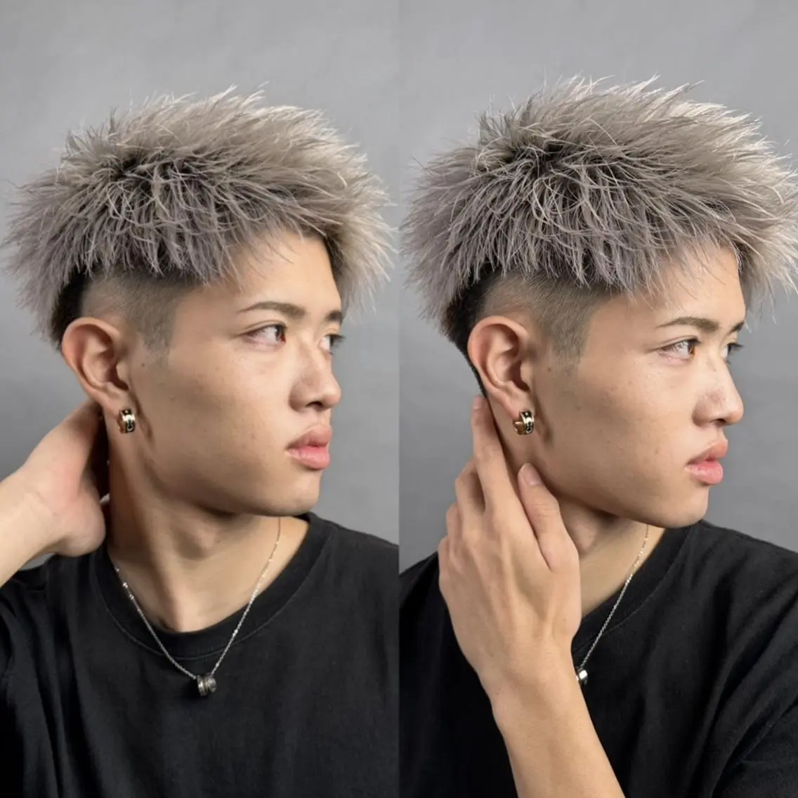 ショート カラー メンズ GLANZ 天神赤坂 メンズサロンのヘアスタイル