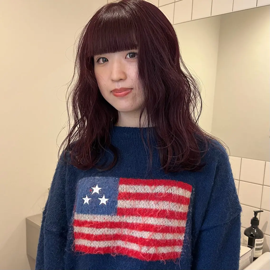 セミロング カット ヘアカラー トリートメント 舟橋耀/ブリーチカラ ー/レイヤーカットのヘアスタイル