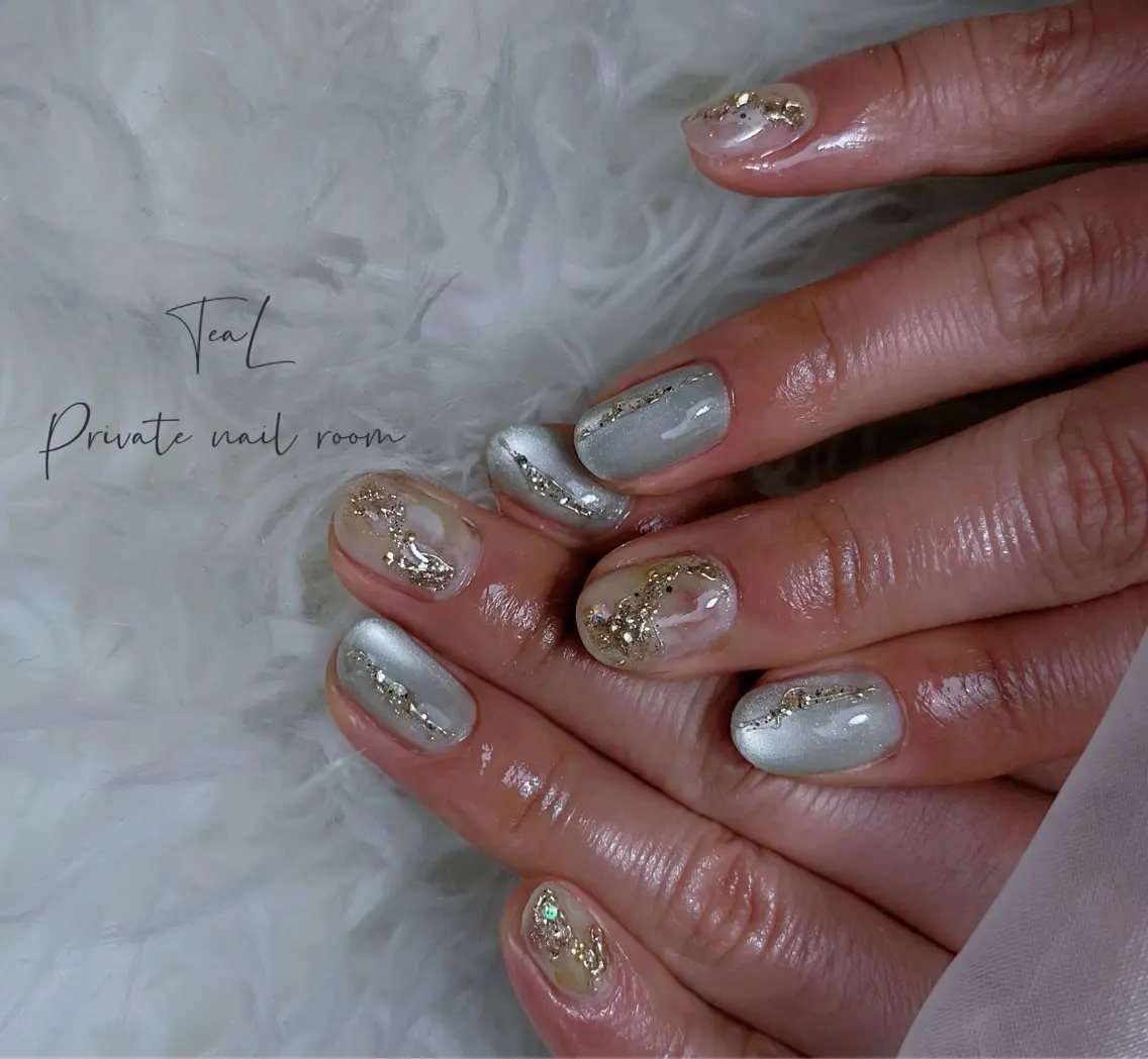 ネイル 春ネイル ハンドネイル TeaL nailのネイルデザイン