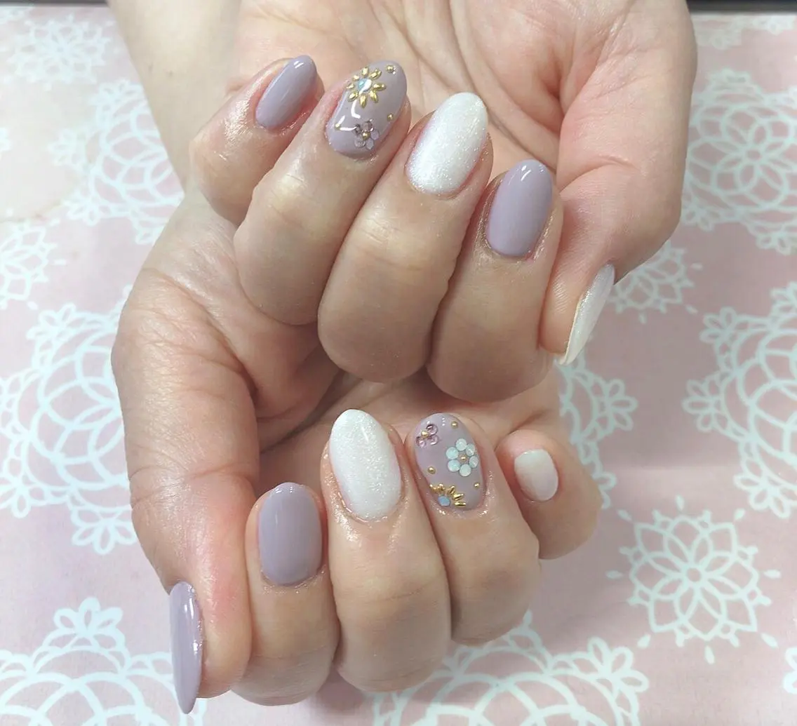 ネイル ハンドネイル 西岡 杏のネイルデザイン