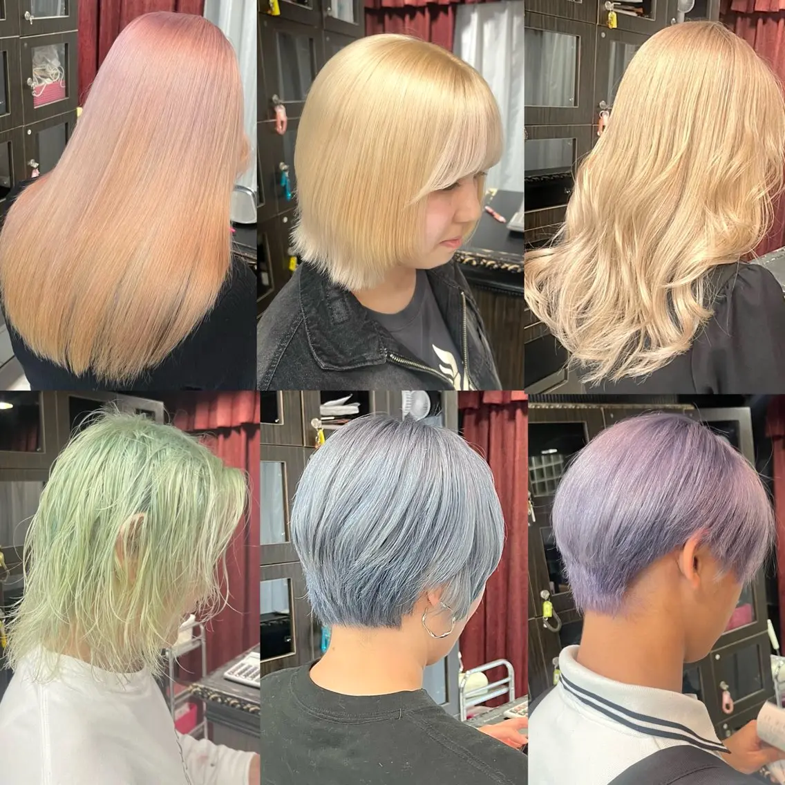 【ミニモ限定✨】ブリーチ1回ペール・ハイトーンカラー💎˚‧✧➕2stepトリートメント🌱の写真