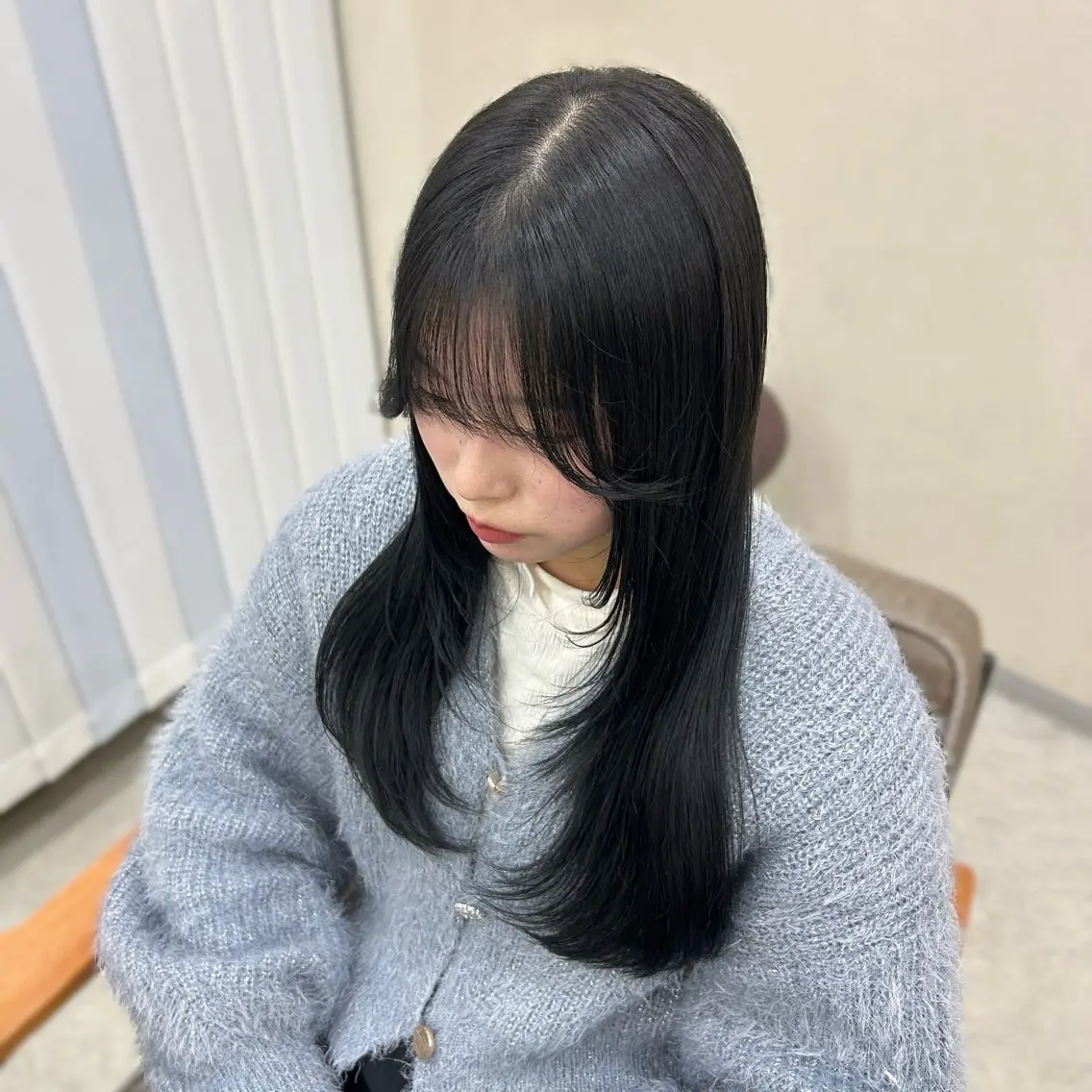 ロング カット ヘアカラー トリートメント MIDORI🎀 透明感/ベージュのヘアスタイル
