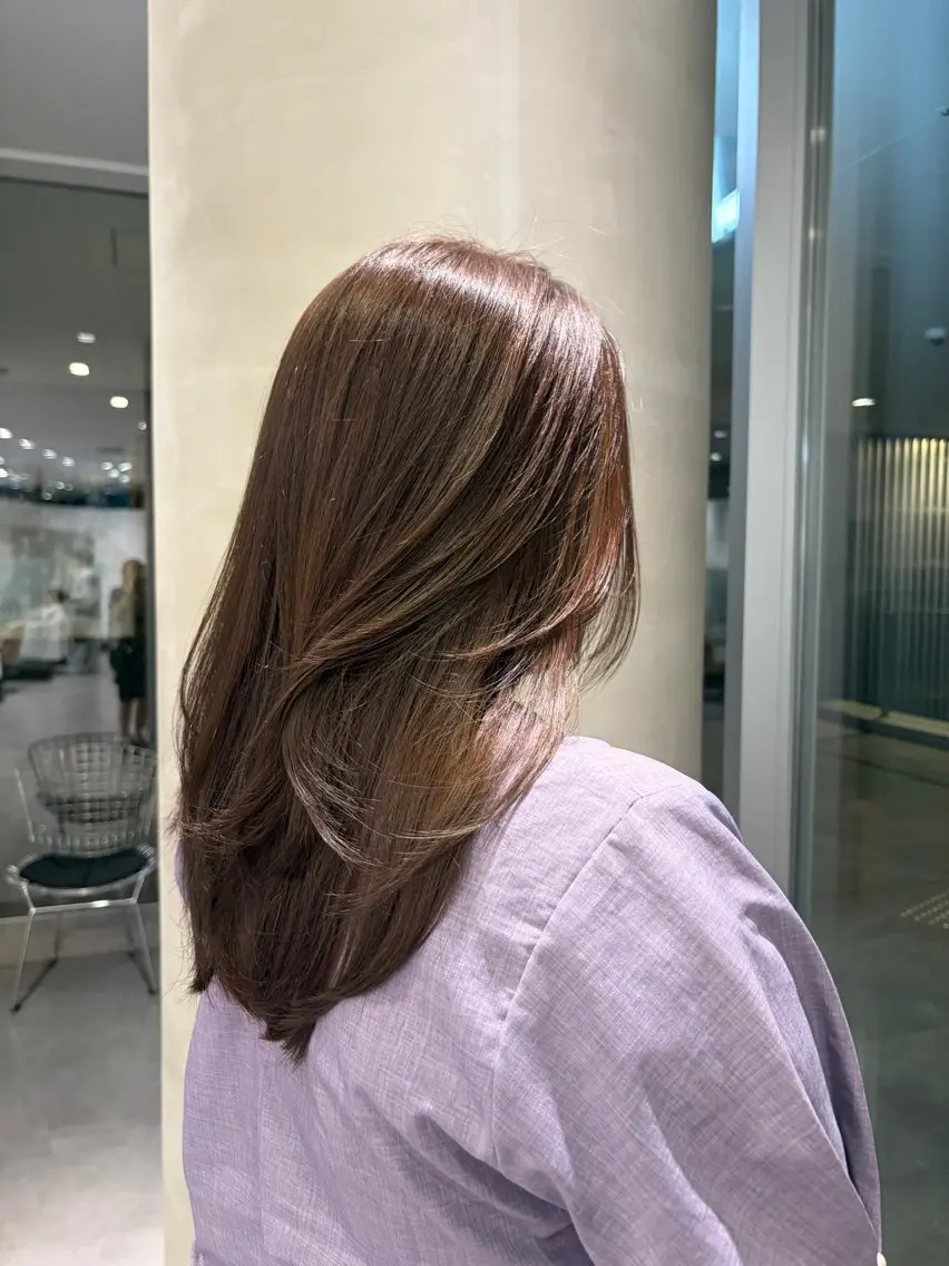 ロング カラー カット ヘアカラー カット／ブリーチ／ メンズ／モデル募集中のヘアスタイル