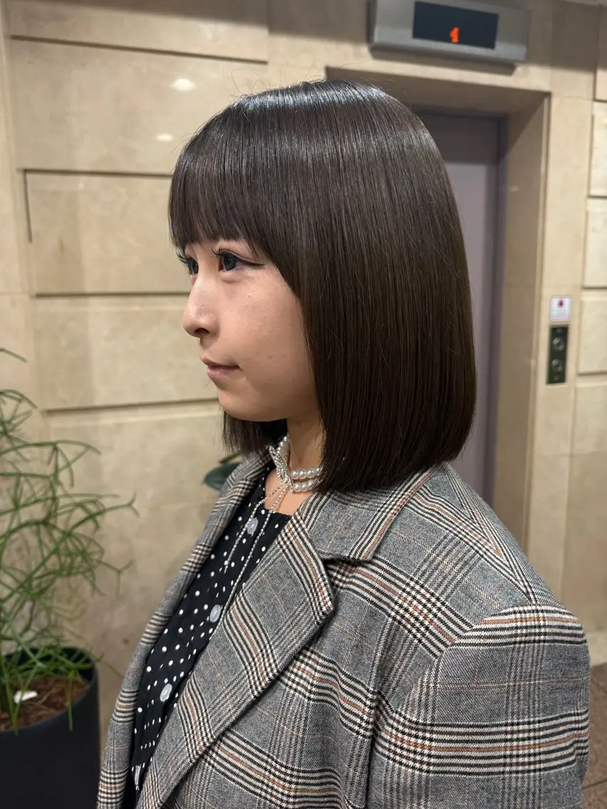ミディアム カット 髪質改善/艶カラー naoのヘアスタイル