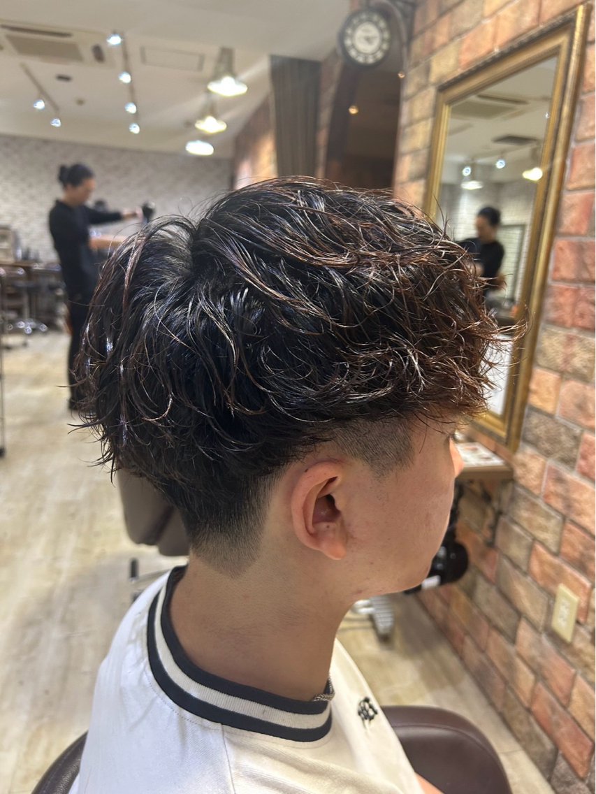 パーマ メンズ メンズパーマ カット パーマ 田中 元規のヘアスタイル