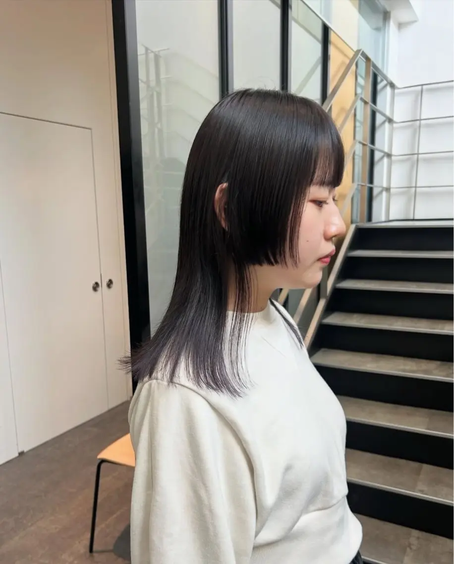 ミディアム カラー パーマ ヘアアレンジ 顔周りカット 姫カット カット 縮毛矯正 stylist 🌸 kana.のヘアスタイル