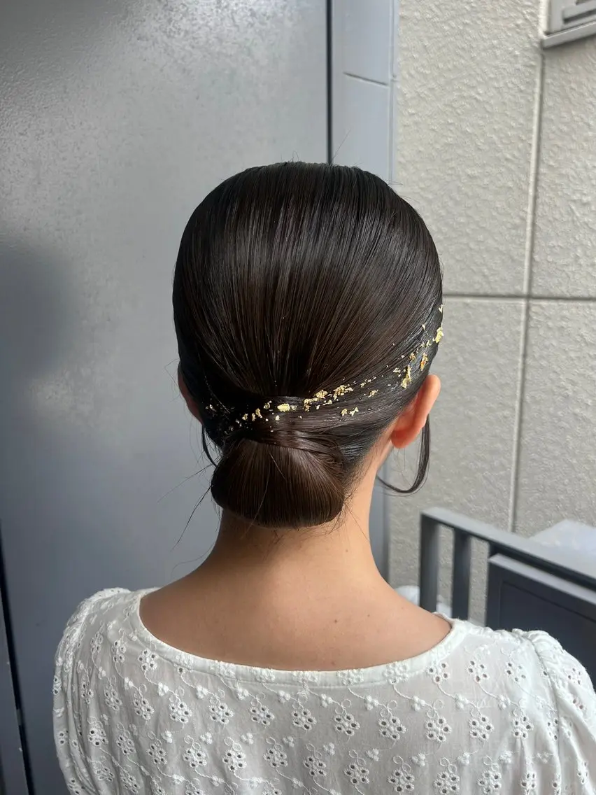 ヘアアレンジ 透明感カラー/縮毛/ chino🍀のヘアスタイル