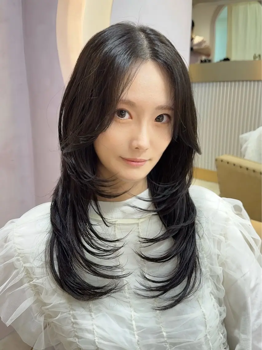 ミディアム カット ヘアカラー トリートメント トレンド韓国レイヤー 🇰🇷のんのヘアスタイル