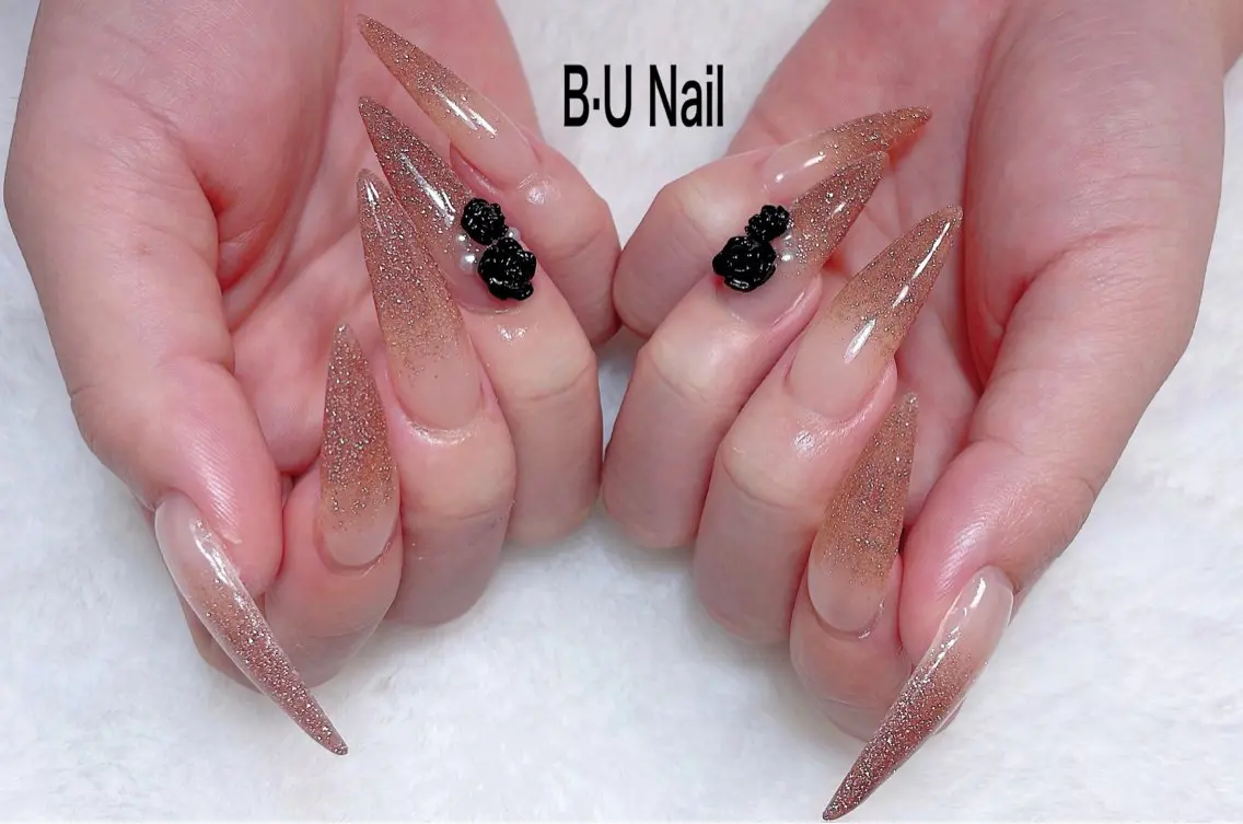 ネイル アートネイル フットネイル ジェルネイル マグネットネイル 持ち込み B·U Nail大宮 長さだし専門店のネイルデザイン