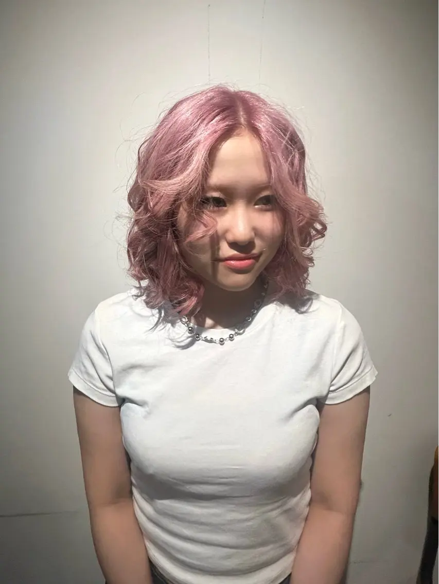 カラー ブリーチ ヘアカラー よしの りおなのヘアスタイル