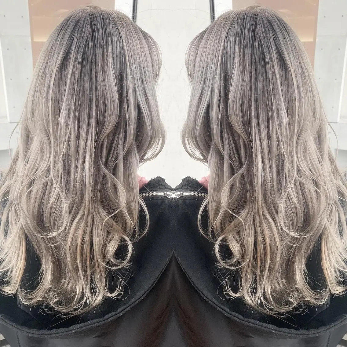 ロング カラー ヘアアレンジ ブリーチ Merci メルシー 福岡、今泉のヘアスタイル