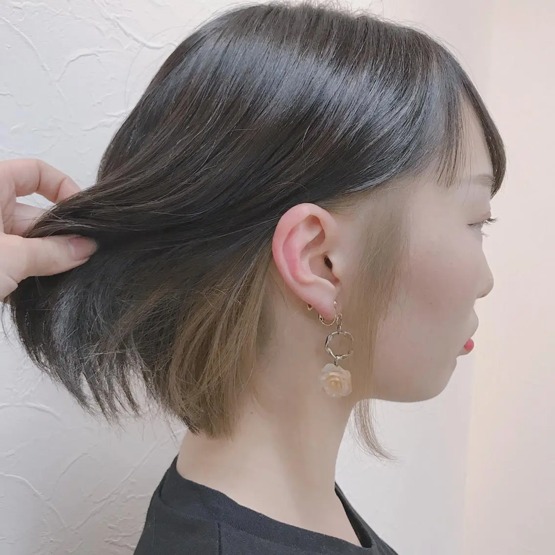 ミディアム カラー インナーカラー beauty: beast 大名店のヘアスタイル